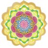 Polygon Printing Tassel Round Bath Towel Yoga Mat - Image 8