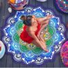 Polygon Printing Tassel Round Bath Towel Yoga Mat